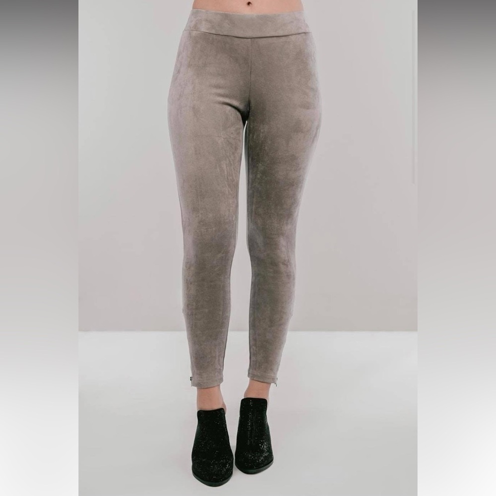 NanaMacs soft spot for you (khaki) suede pants. New